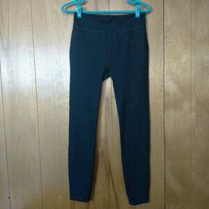 Assets by Spanx Women's Medium Blue Denim Look Leggings Shapewear Pants